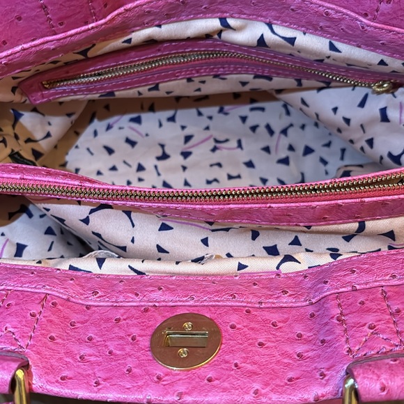 Marc by Marc Jacobs Bag pink leather ostrich embossed with strap crossbody - Picture 7 of 8